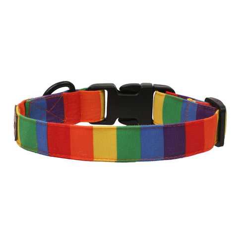 Dog Collar Neck Belt - Rainbow Pride