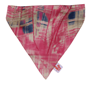 Adjustable Dog Bandana/ Dog Scarf (100% Cotton) - Pink Ombre