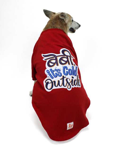 Winter Dog Sweatshirt - Baby, It's Cold Outside