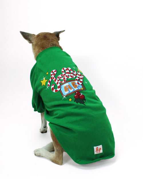 Winter Dog Sweatshirt - Jolly AF Christmas