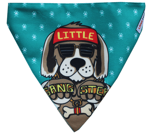 Adjustable Dog Bandana/ Dog Scarf - Little Gangster