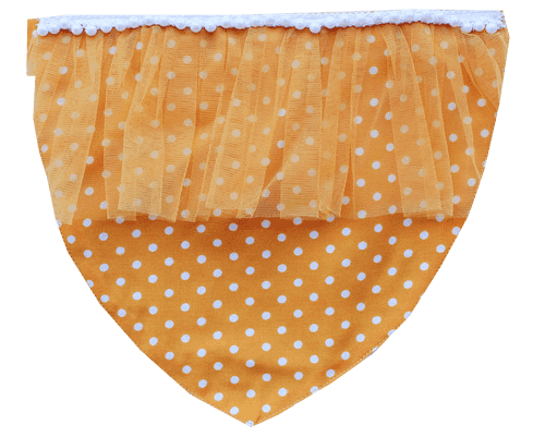 Aafreen Collection Dog Bandana - Mustard (Adjustable)