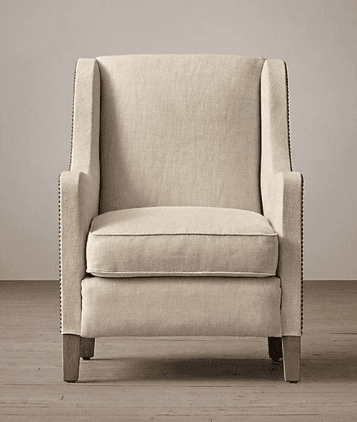 Ararat Wing Chair In Beige Colour