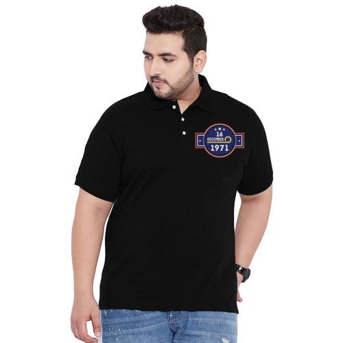 Men Plus Size Annora Printed Polo Tshirt