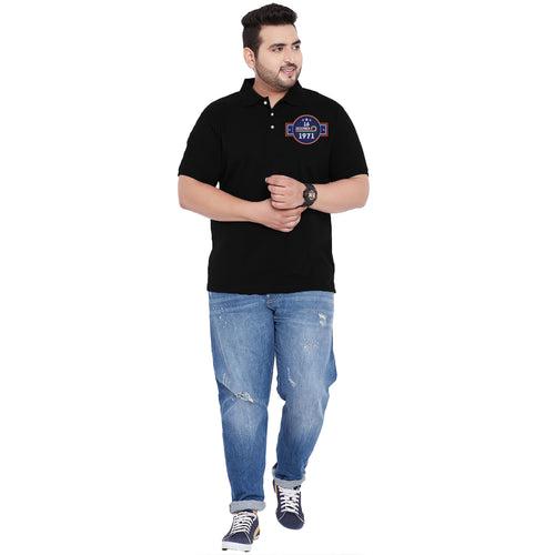 Men Plus Size Annora Printed Polo Tshirt