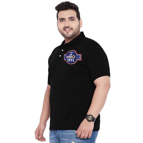 Men Plus Size Annora Printed Polo Tshirt