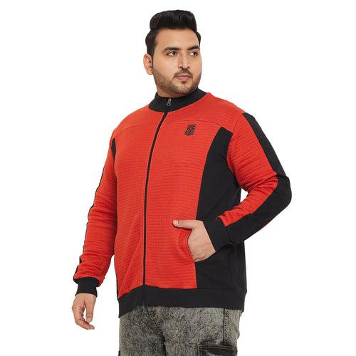 Men Plus Size Catch Colorblock Sweatshirt