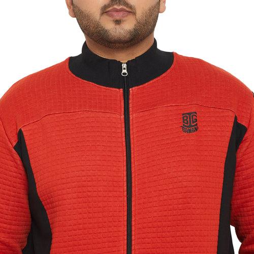 Men Plus Size Catch Colorblock Sweatshirt