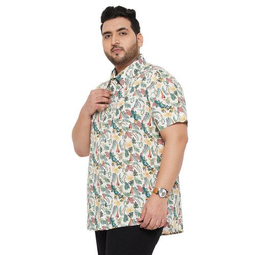 Men Plus Size Fazo Printed Shirt