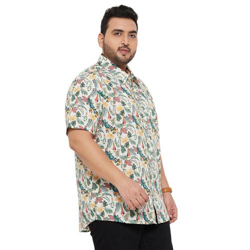 Men Plus Size Fazo Printed Shirt