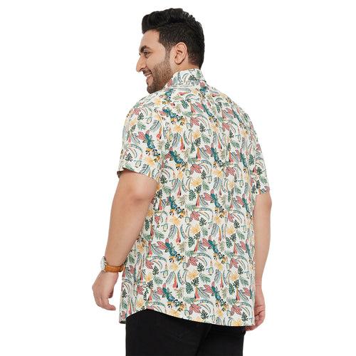 Men Plus Size Fazo Printed Shirt