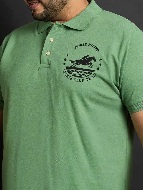 Men Plus Size Gizmo Printed Polo Tshirt