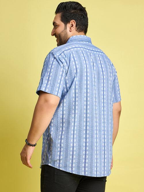 Men Plus Size Glaubin Jacquard  Shirt