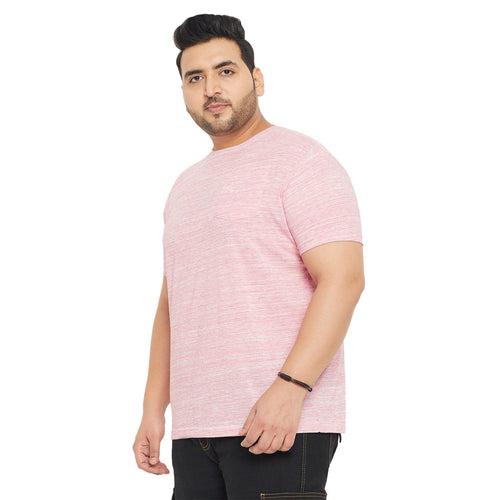 Men Plus Size Hardco Solid Round Neck Tshirt