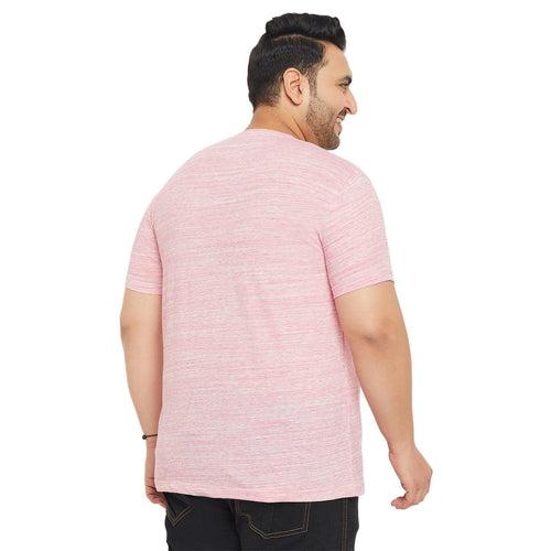 Men Plus Size Hardco Solid Round Neck Tshirt