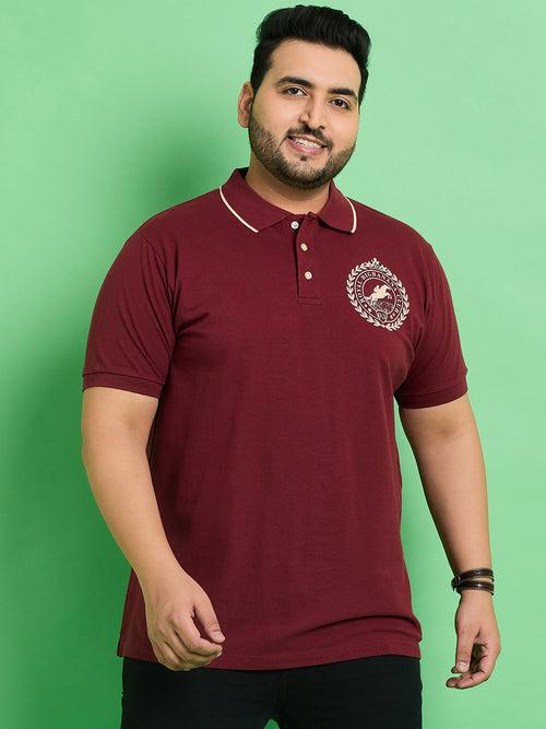 Men Plus Size Hefei Printed Polo Tshirt