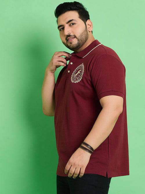 Men Plus Size Hefei Printed Polo Tshirt