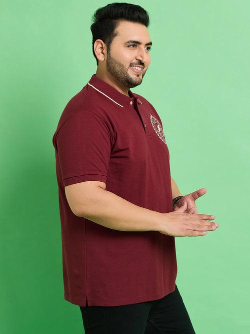 Men Plus Size Hefei Printed Polo Tshirt