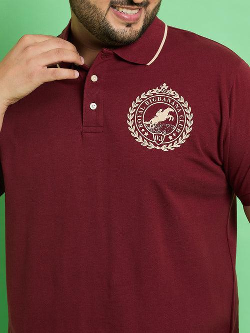 Men Plus Size Hefei Printed Polo Tshirt