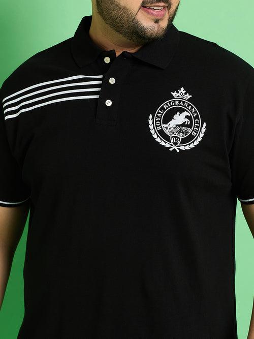 Men Plus Size Linyi Printed Polo Tshirt