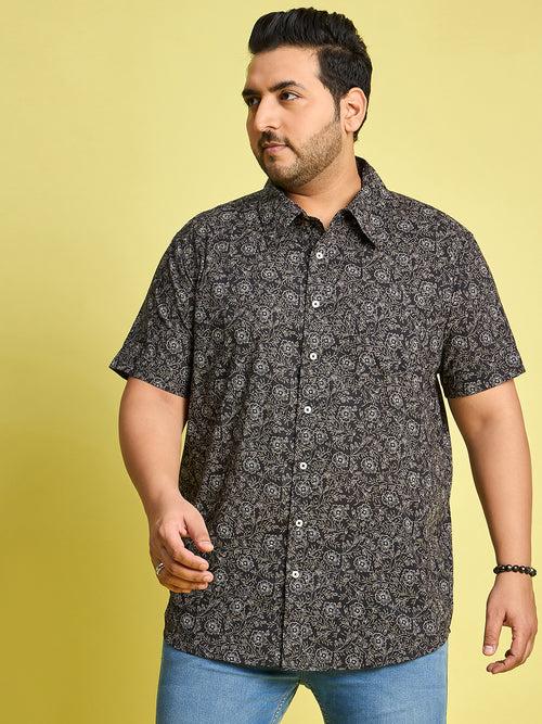 Men Plus Size Munich Printed Shirt