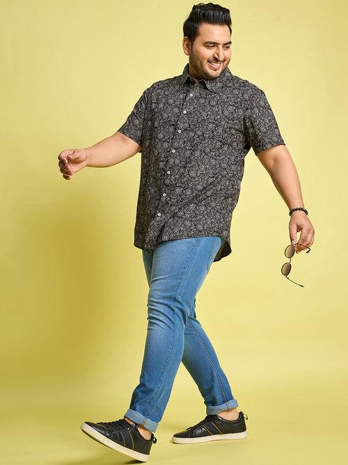 Men Plus Size Munich Printed Shirt