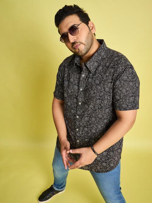 Men Plus Size Munich Printed Shirt