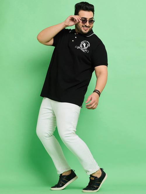 Men Plus Size Nagoya Printed Polo Tshirt