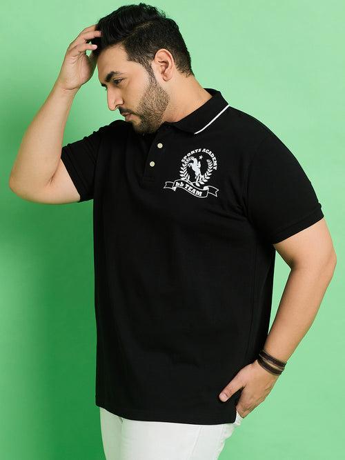 Men Plus Size Nagoya Printed Polo Tshirt