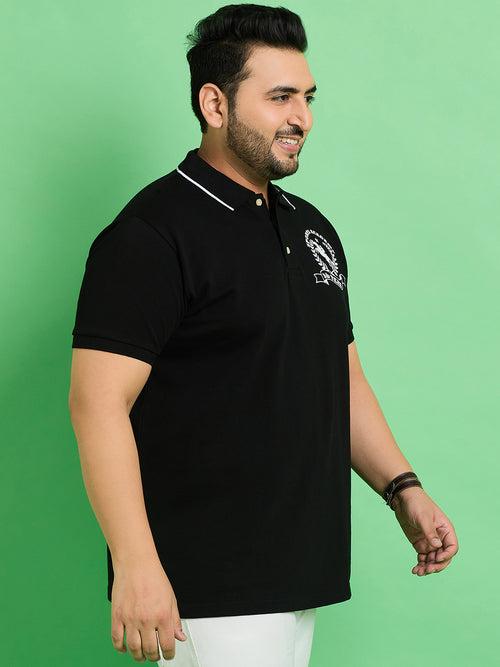 Men Plus Size Nagoya Printed Polo Tshirt