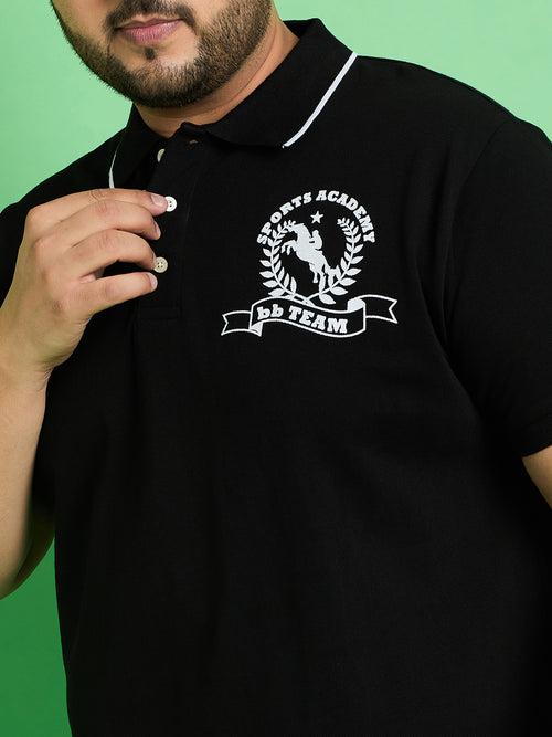 Men Plus Size Nagoya Printed Polo Tshirt