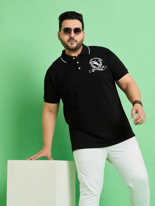 Men Plus Size Nagoya Printed Polo Tshirt