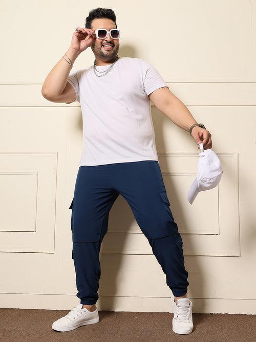 Men Plus Size Nanjing Solid Trackpant