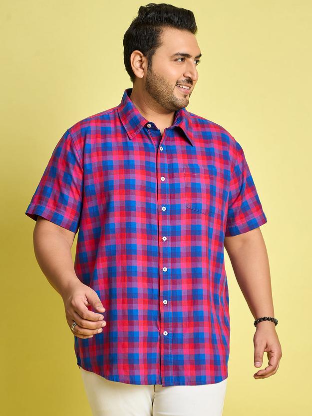 Men Plus Size Oslo Check Shirt