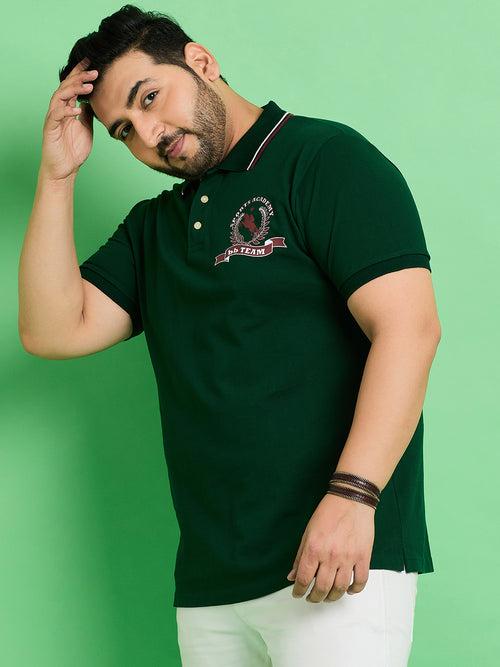 Men Plus Size Rewind Printed Polo Tshirt