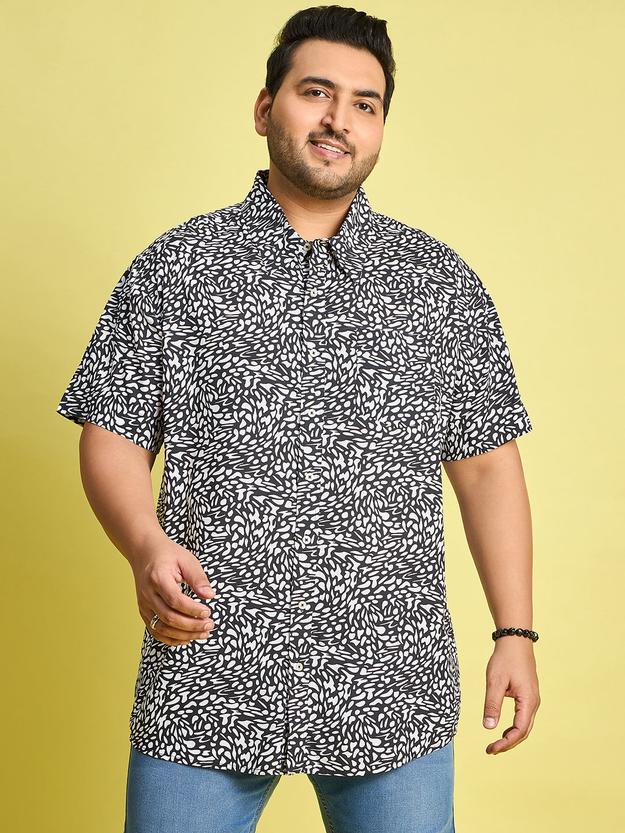 Men Plus Size Vienna Printed Shirt