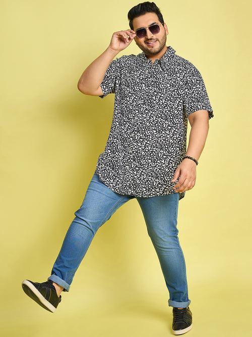 Men Plus Size Vienna Printed Shirt