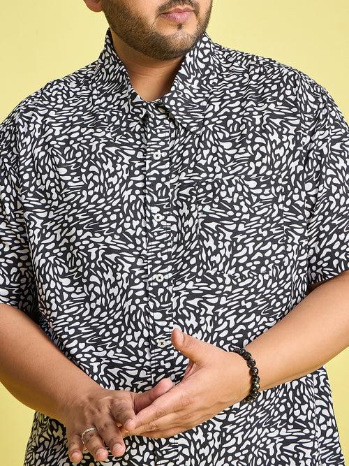 Men Plus Size Vienna Printed Shirt