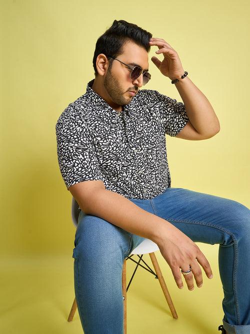 Men Plus Size Vienna Printed Shirt