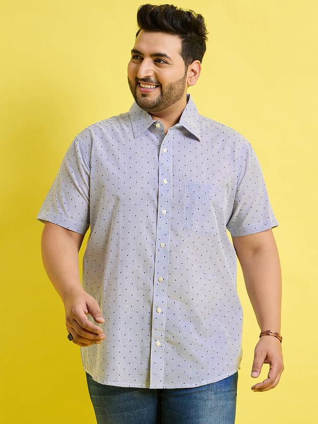 Men Plus Size Vigo Printed Shirt