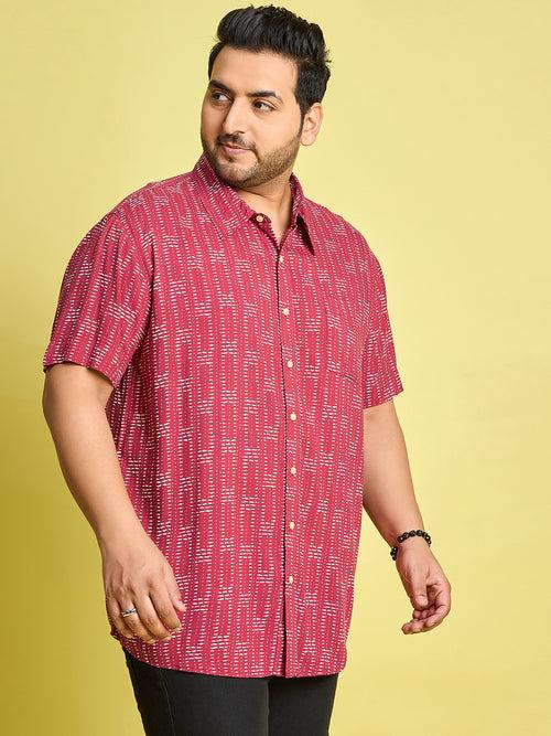 Men Plus Size Xylo Printed Shirt