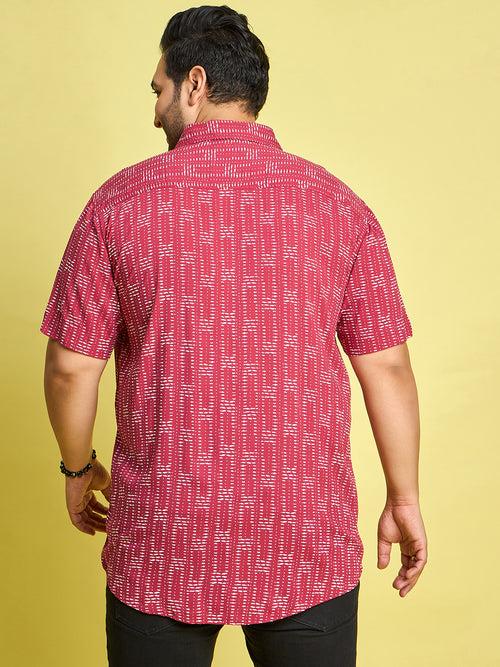 Men Plus Size Xylo Printed Shirt