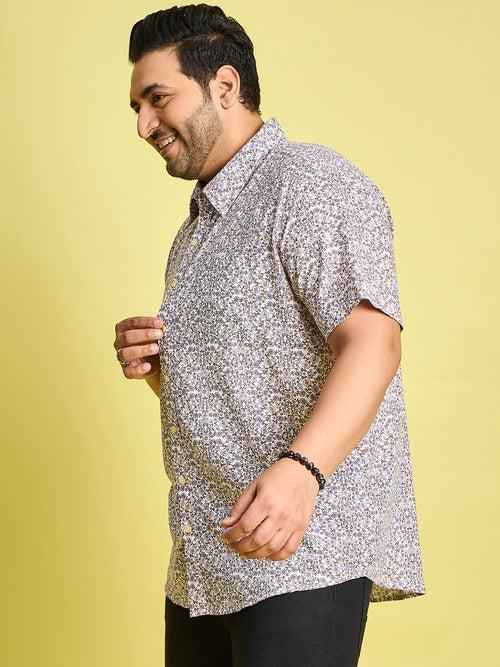 Men Plus Size Zordan Multi Colors Floral Print /Multi Colors Shirt