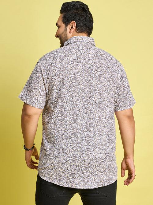 Men Plus Size Zordan Multi Colors Floral Print /Multi Colors Shirt