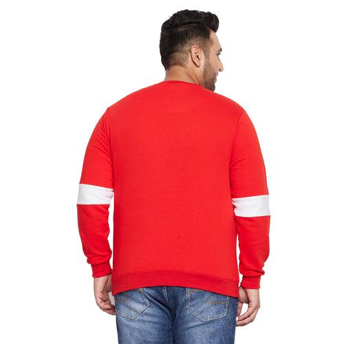 Men Plus Size Robgron Colorblock Sweatshirt