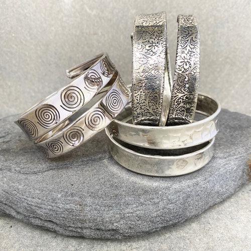 Wrapped Arm Bracelet Hammered ☆Silver☆