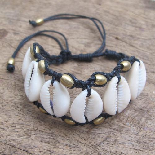 Sunset Shell Cuff Bracelet