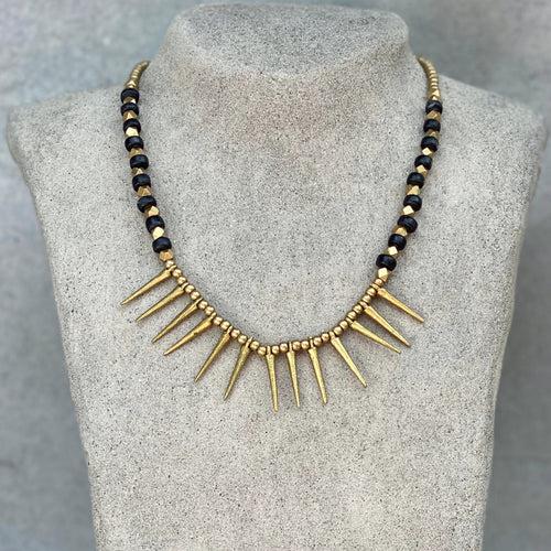 Tribal Spike Necklace ☆Black☆