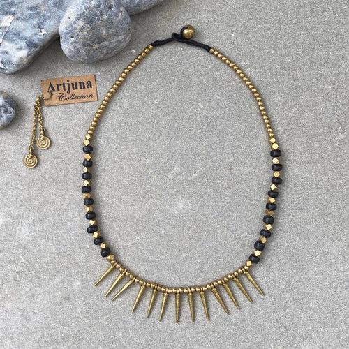 Tribal Spike Necklace ☆Black☆