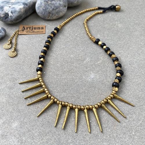 Tribal Spike Necklace ☆Black☆